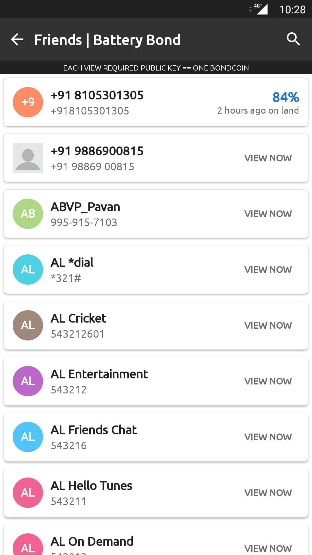 Battery Bond App - Profile
